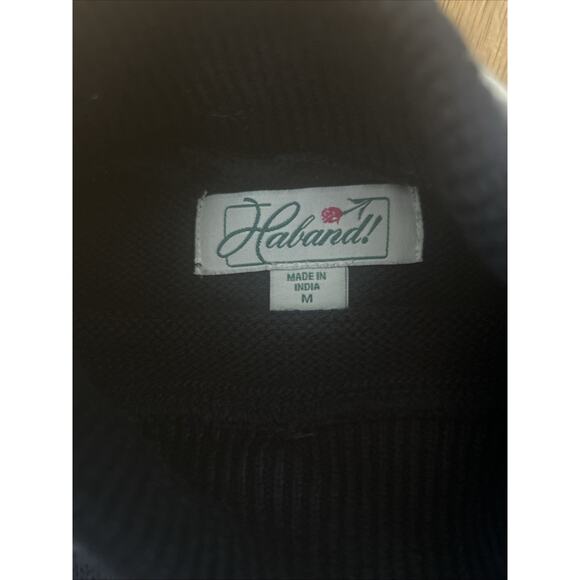 Vintage Nordic Snowflake Turtleneck Sweater Embroidered Cozy Winter Sz M - Picture 4 of 6